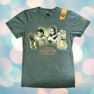 Star Wars Disney Last Jedi Men’s Green Short Sleeve Tee Shirt Top Size S